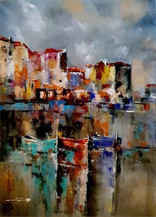 ArteDiAlina.com painting: Don't care about the storm